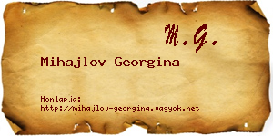 Mihajlov Georgina névjegykártya